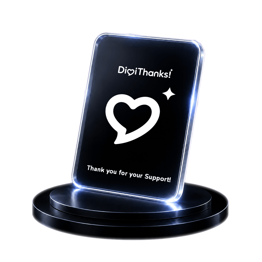 ตัวอย่าง DigiThanks Digital Card
